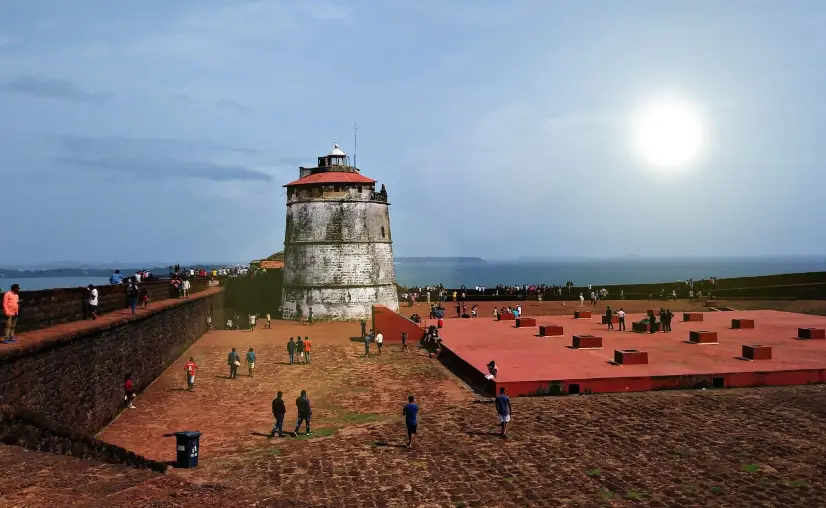 aguada fort in sinquerim north goa